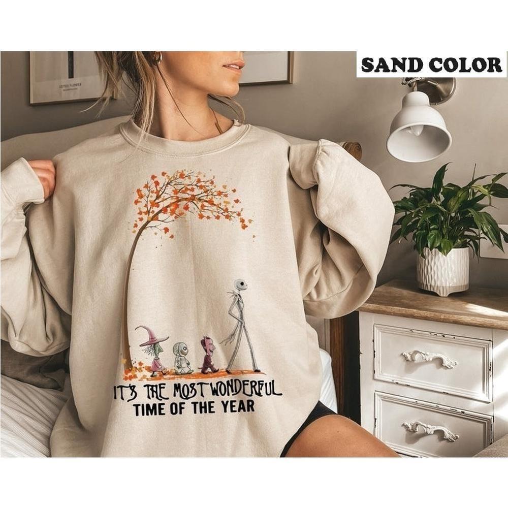 Most Wonderful Time Halloween Vintage Spooky Season Gift Sweatshirt